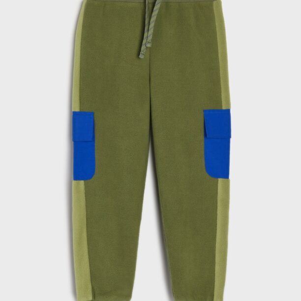 Pantaloni de polar ACTIVE - verde-prăfuit preţ