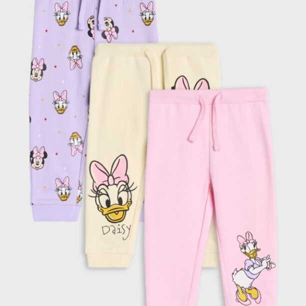 Pantaloni de trening Minnie Mouse 3 pack - crem