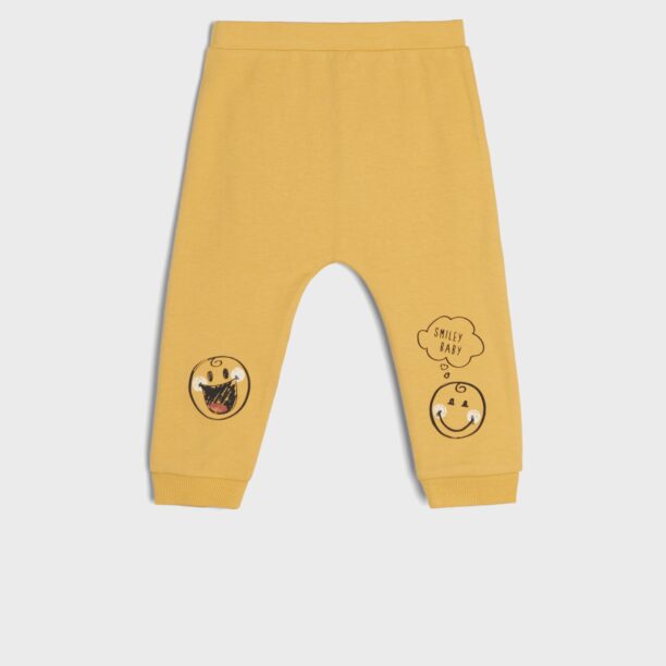 Pantaloni harem SmileyBaby® - galben-muștar preţ