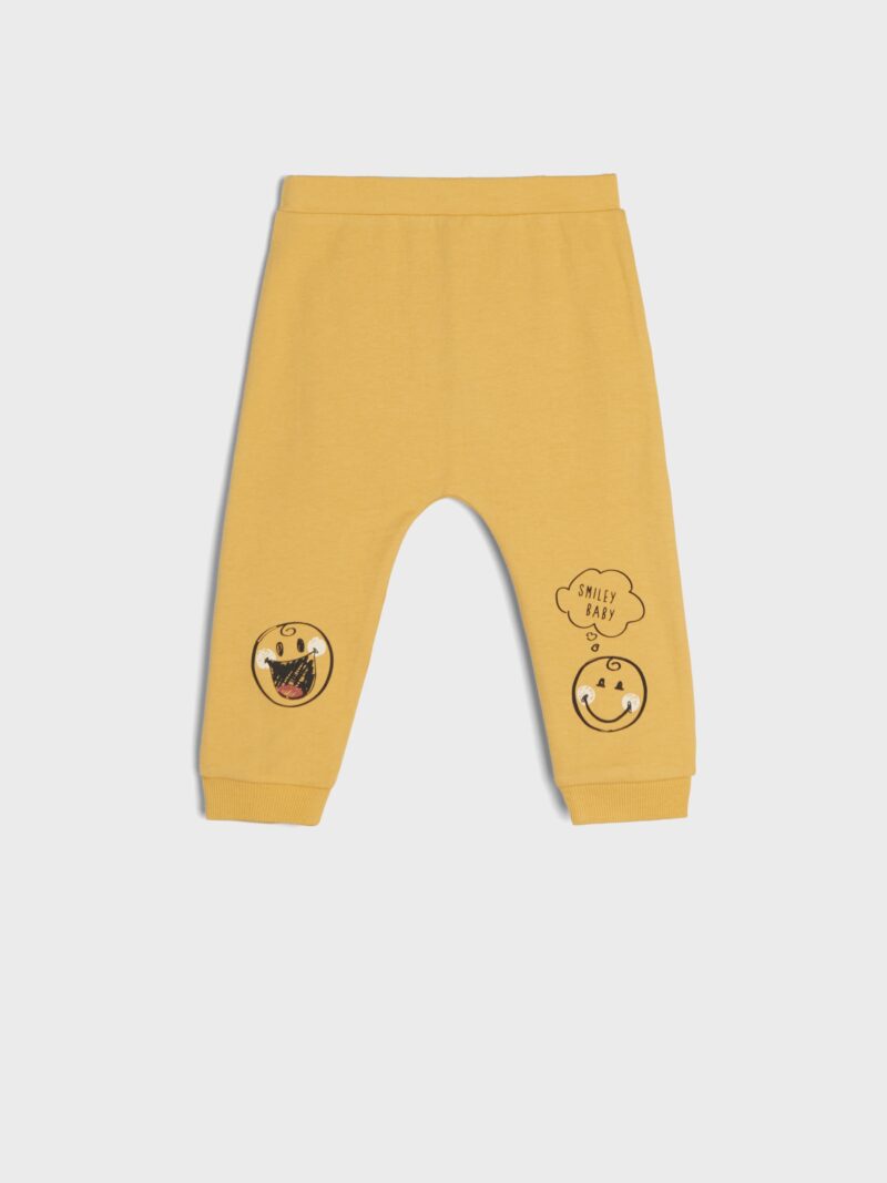 Pantaloni harem SmileyBaby® - galben-muștar preţ