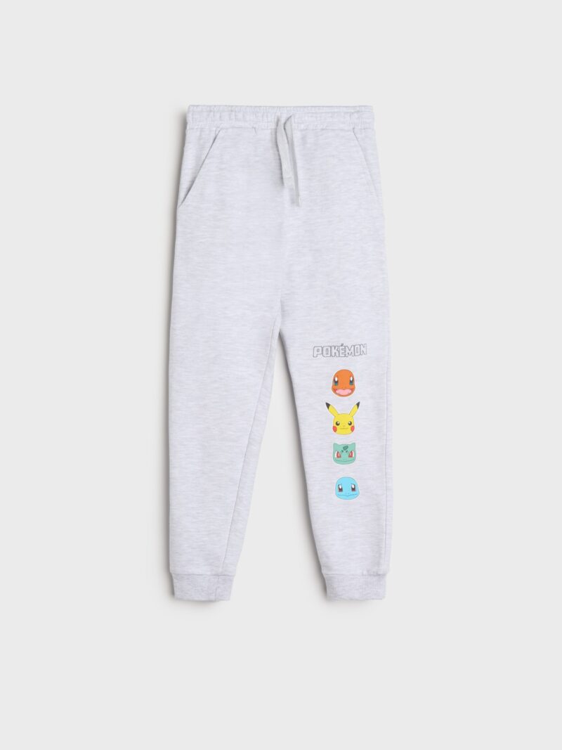 Original Pantaloni jogger Pokémon - gri deschis