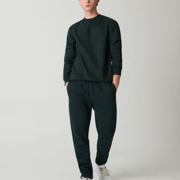 Pantaloni jogger - galben-verzui