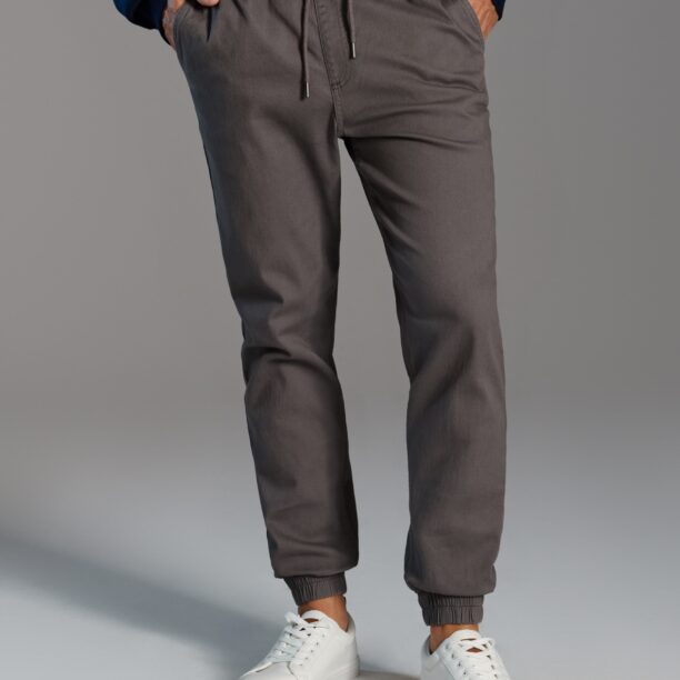 Pantaloni jogger - gri deschis preţ