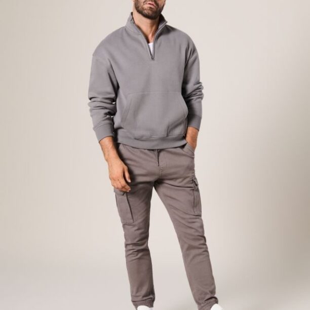 Pantaloni jogger - gri deschis