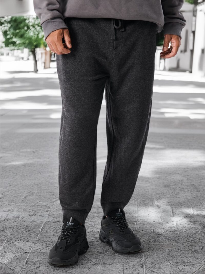 Pantaloni jogger - gri-închis preţ