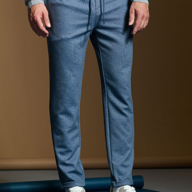 Pantaloni jogger slim fit - bleumarin preţ