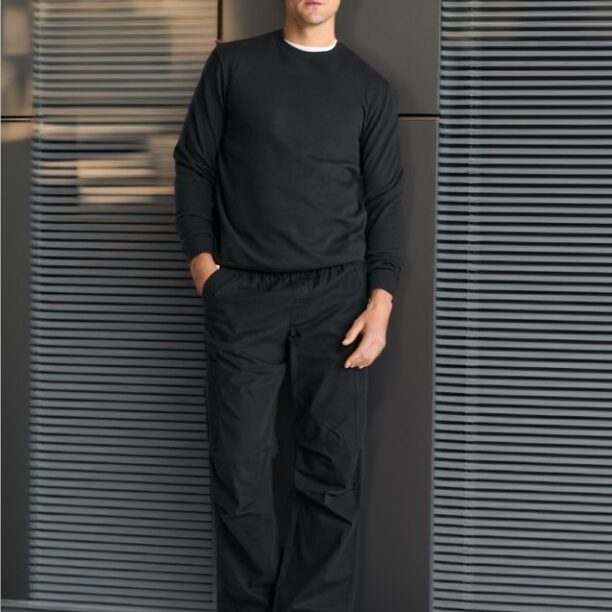 Pantaloni parachute - negru