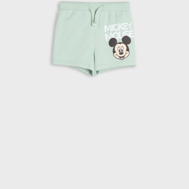 Pantaloni scurți Mickey Mouse - verde-metalizat preţ