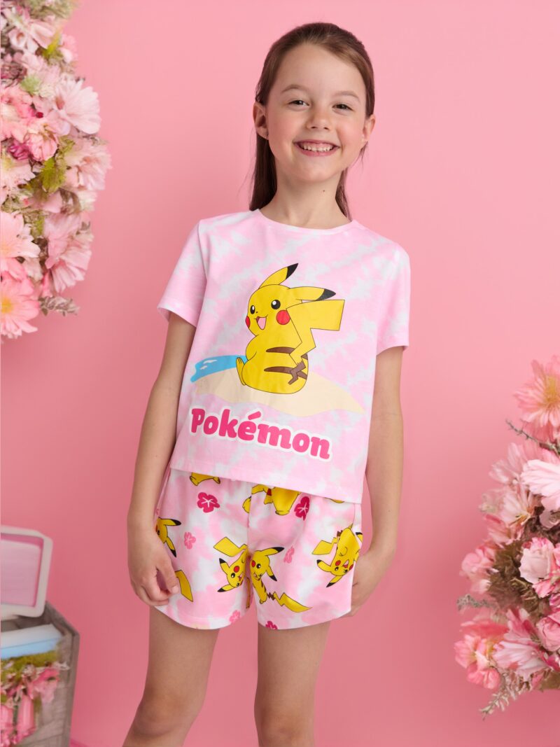 Pantaloni scurți Pokémon - roz-pastel preţ