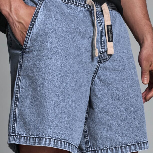 Pantaloni scurți din denim - albastru preţ