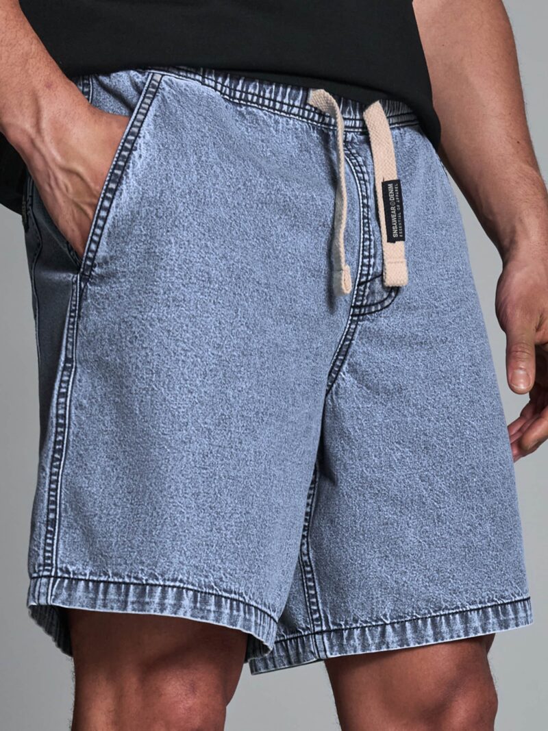 Pantaloni scurți din denim - albastru preţ