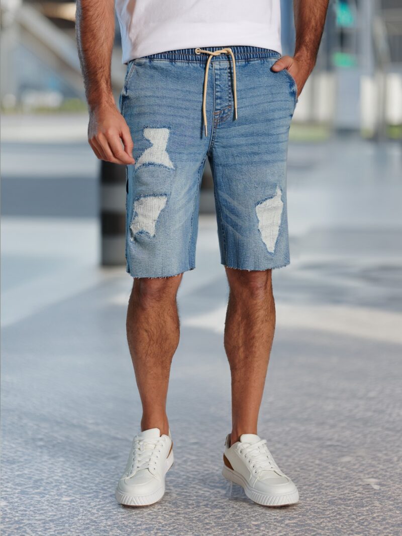 Pantaloni scurți din denim - albastru preţ