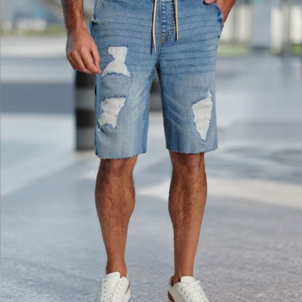 Pantaloni scurți din denim - albastru