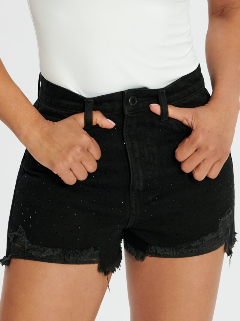 Original Pantaloni scurți din denim - negru