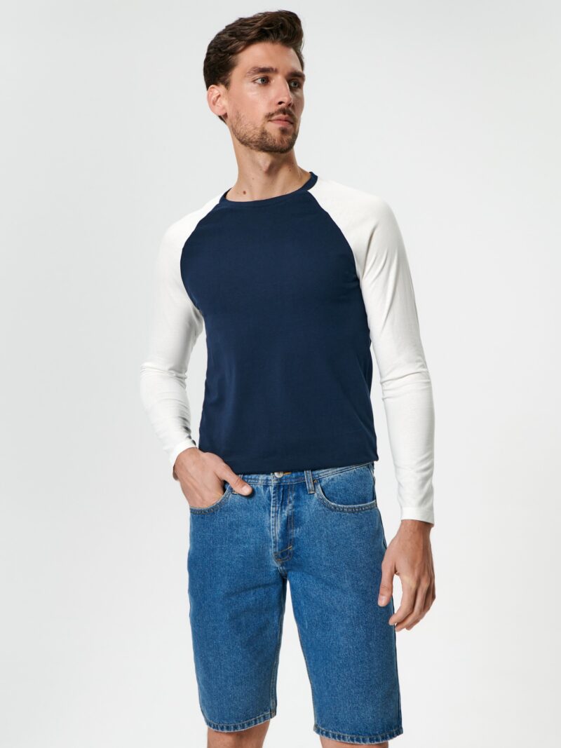 Cumpăra Pantaloni scurți regular din denim - albastru