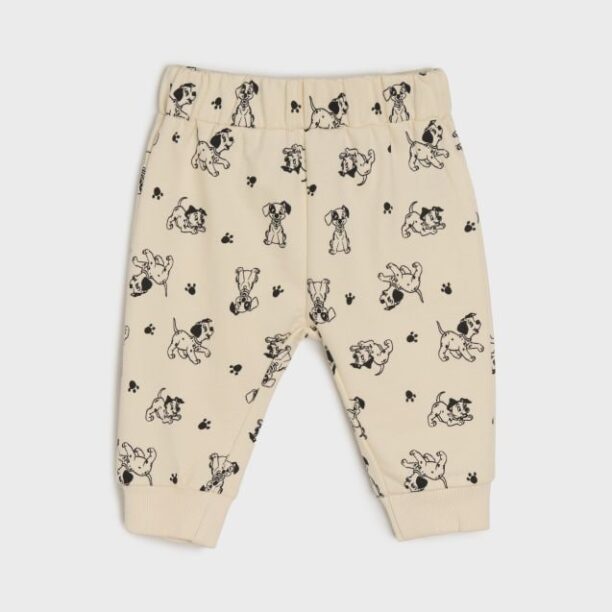 Pantaloni sport Disney - crem