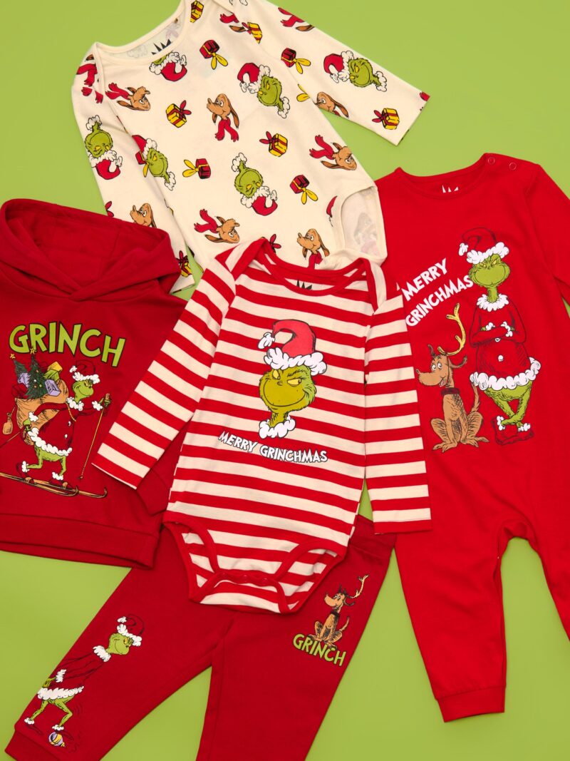 Original Pantaloni sport Grinch - roșu