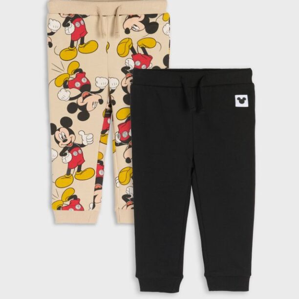 Pantaloni sport Mickey Mouse 2 pack - bej