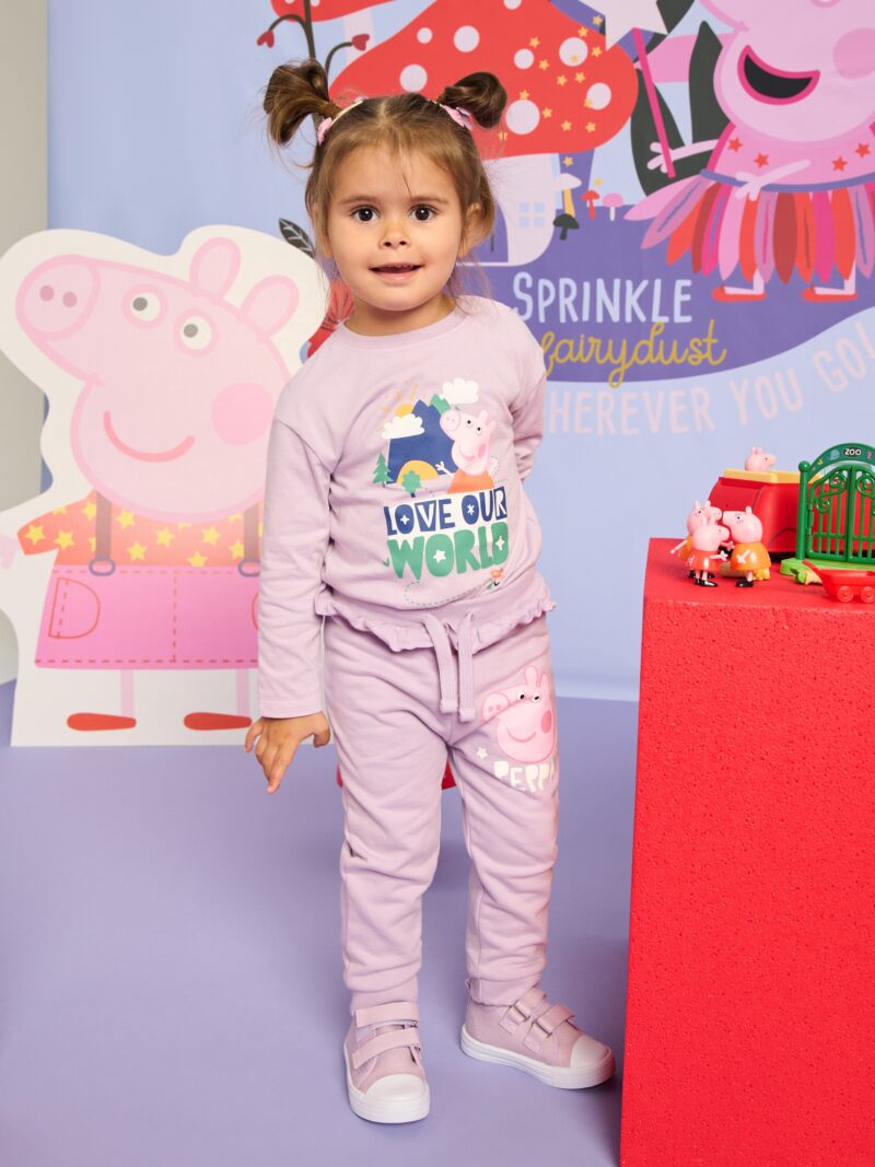 Pantaloni sport Peppa Pig - lavand preţ