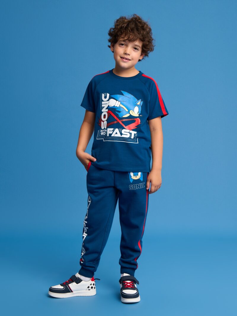 Pantaloni sport SONIC THE HEDGEHOG - bleumarin preţ