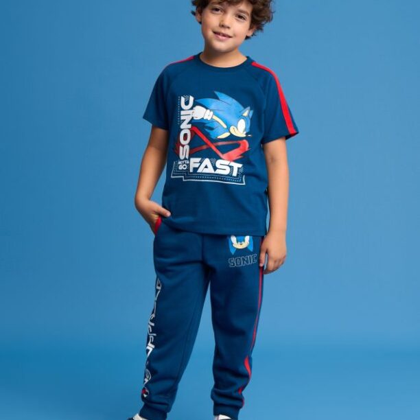 Pantaloni sport SONIC THE HEDGEHOG - bleumarin