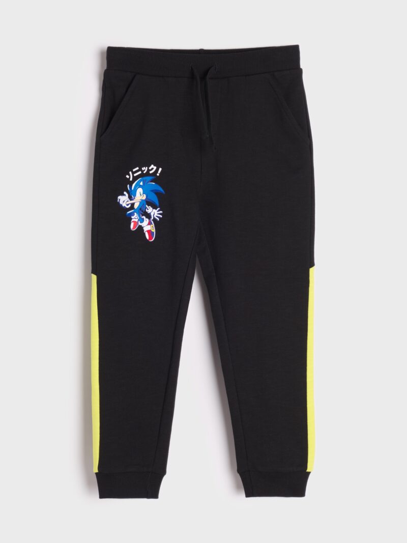 Cumpăra Pantaloni sport Sonic the Hedgehog - negru