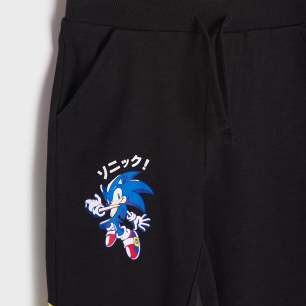 Preţ Pantaloni sport Sonic the Hedgehog - negru