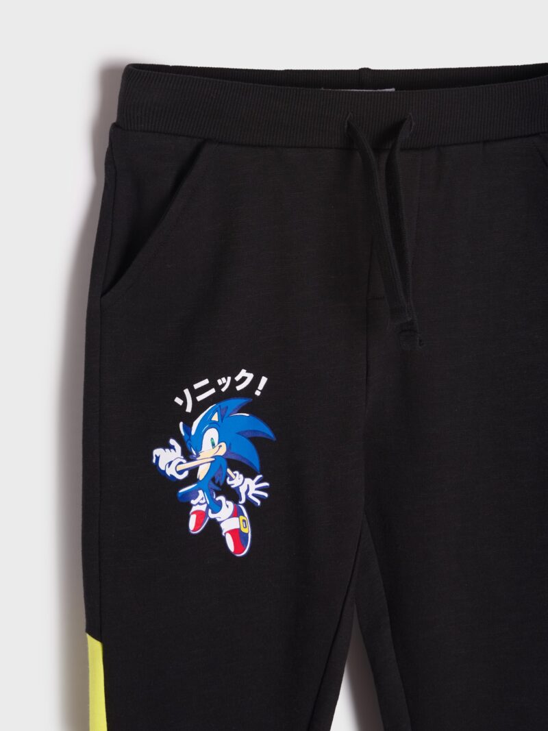 Preţ Pantaloni sport Sonic the Hedgehog - negru