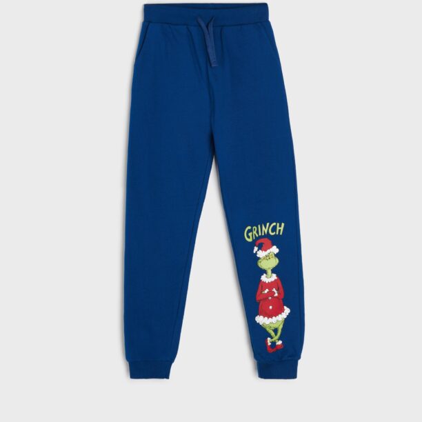 Pantaloni sport jogger Grinch - acvamarin preţ