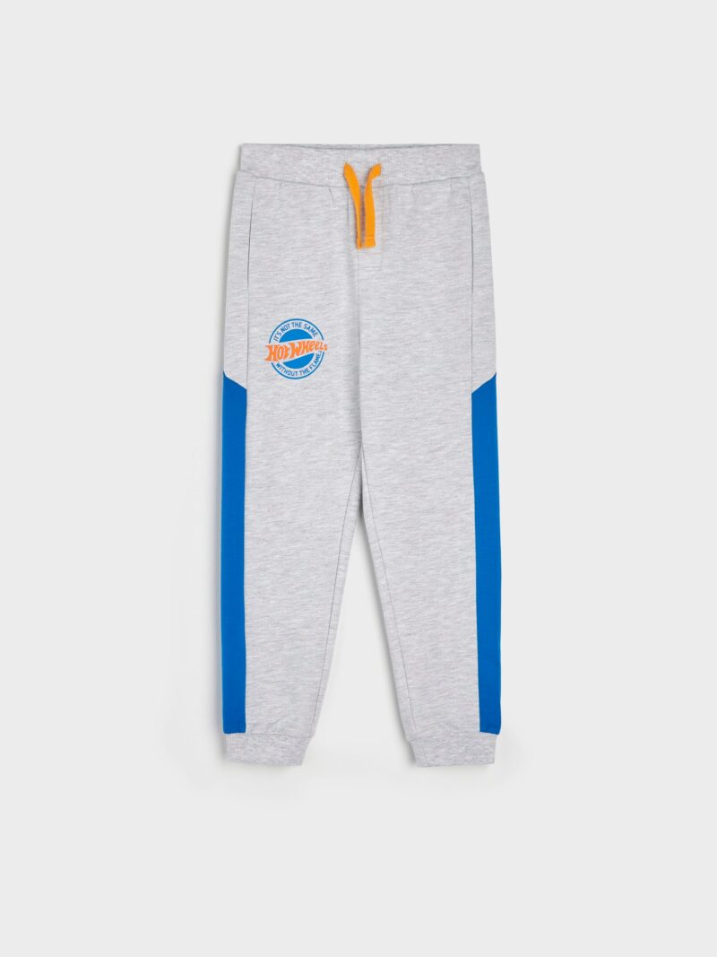 Cumpăra Pantaloni sport jogger Hot Wheels - gri deschis