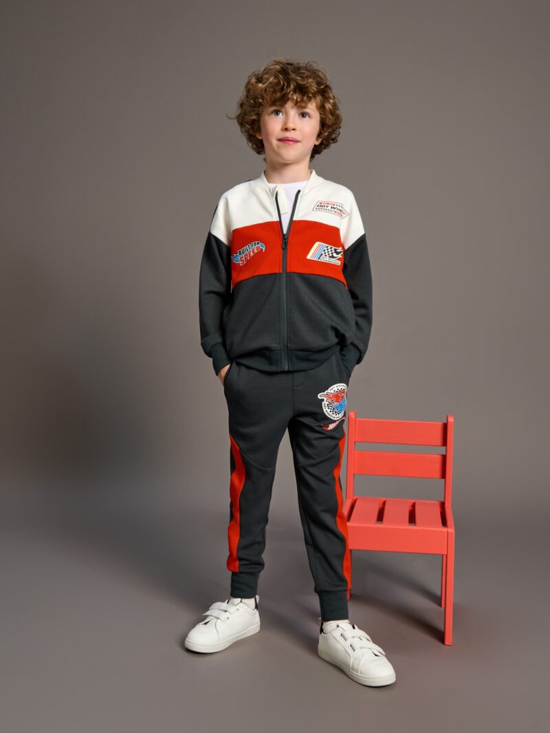 Pantaloni sport jogger Hot Wheels - gri-închis preţ