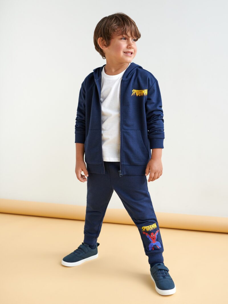 Pantaloni sport jogger Spider-Man - bleumarin preţ