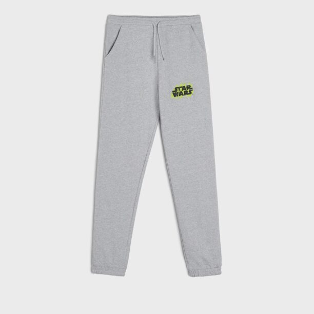 Pantaloni sport jogger Star Wars - gri deschis preţ