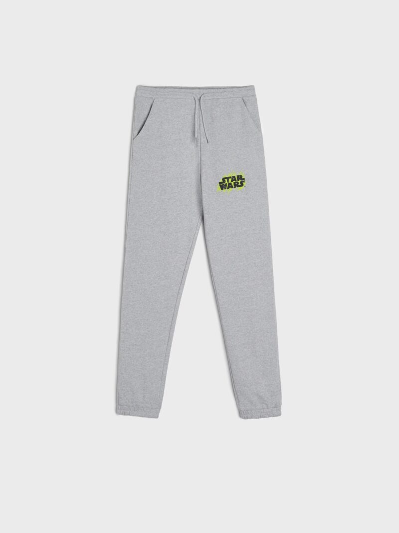 Pantaloni sport jogger Star Wars - gri deschis preţ