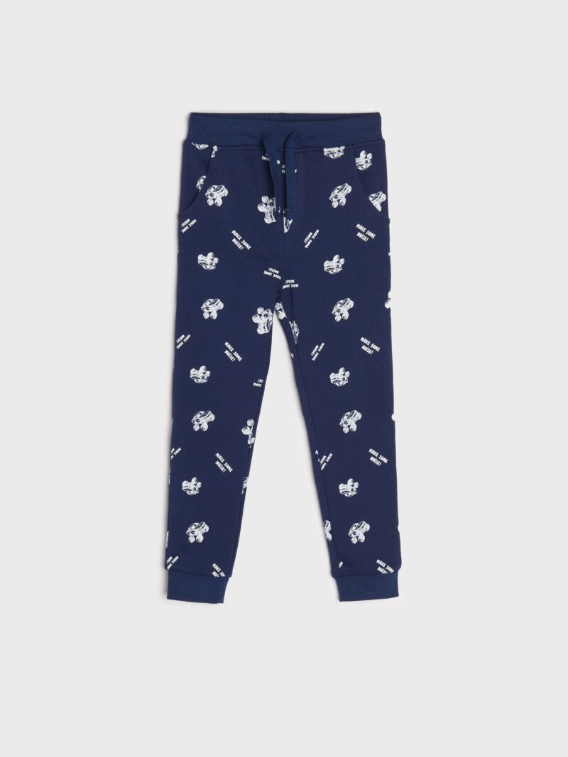 Preţ Pantaloni sport jogger - bleumarin