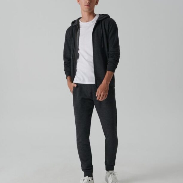 Pantaloni sport jogger - gri-închis