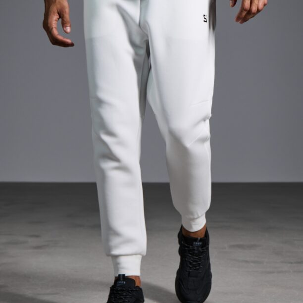 Pantaloni tapered fit - alb preţ