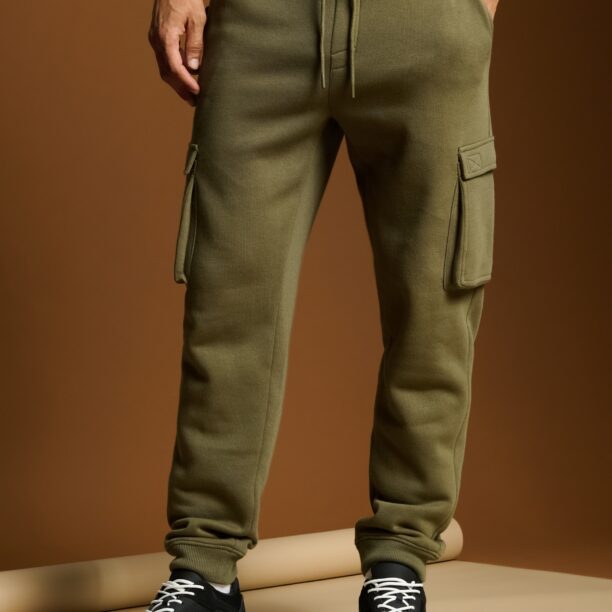 Pantaloni tapered fit - kaki preţ