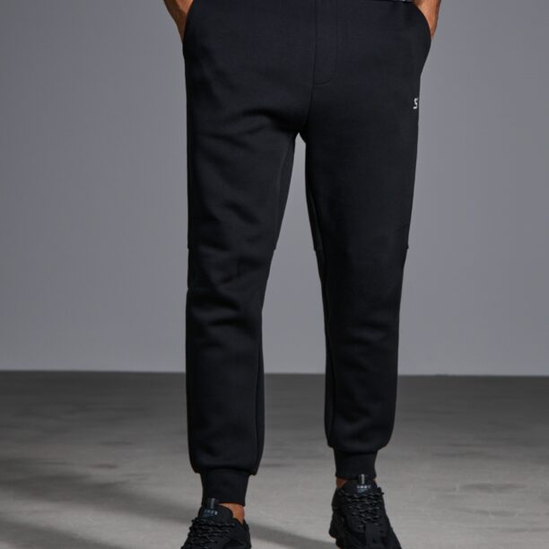 Pantaloni tapered fit - negru preţ