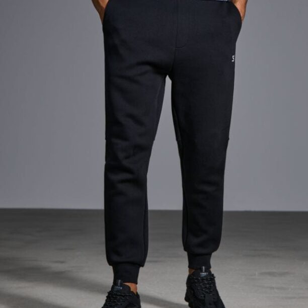 Pantaloni tapered fit - negru