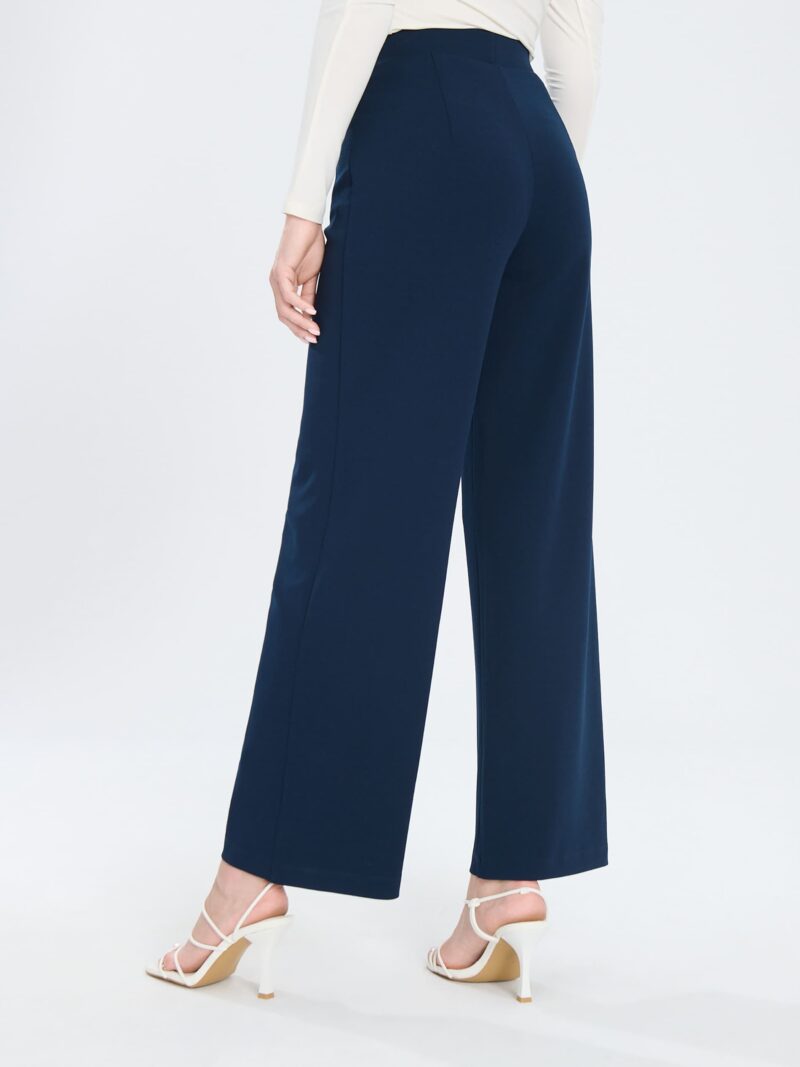 Cumpăra Pantaloni wide leg - bleumarin