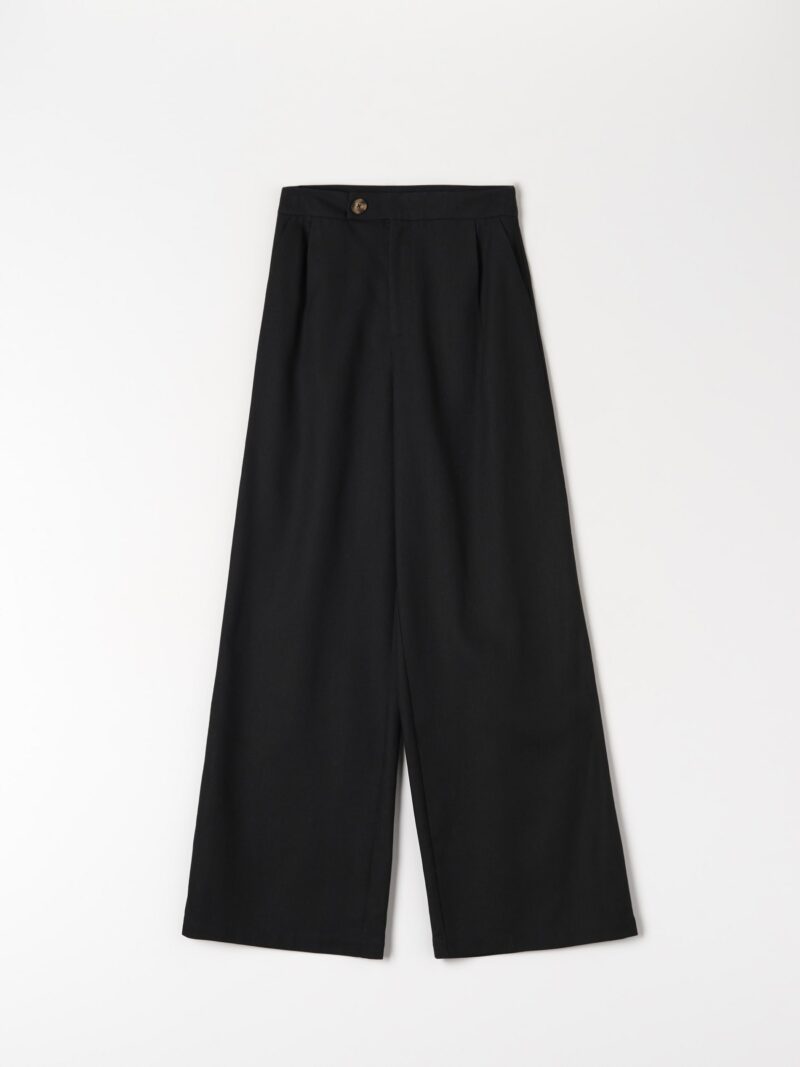 Cumpăra Pantaloni wide leg - negru