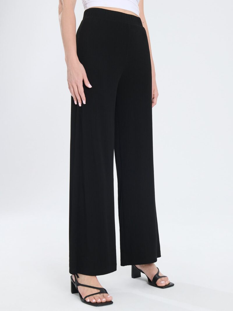 Cumpăra Pantaloni wide leg - negru