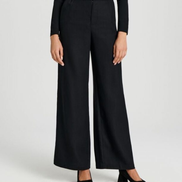 Pantaloni wide leg - negru