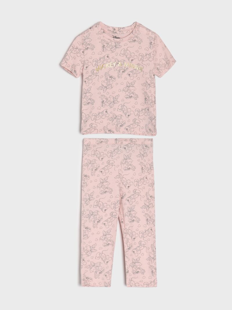 Pijama Mickey Mouse - roz-pastel preţ