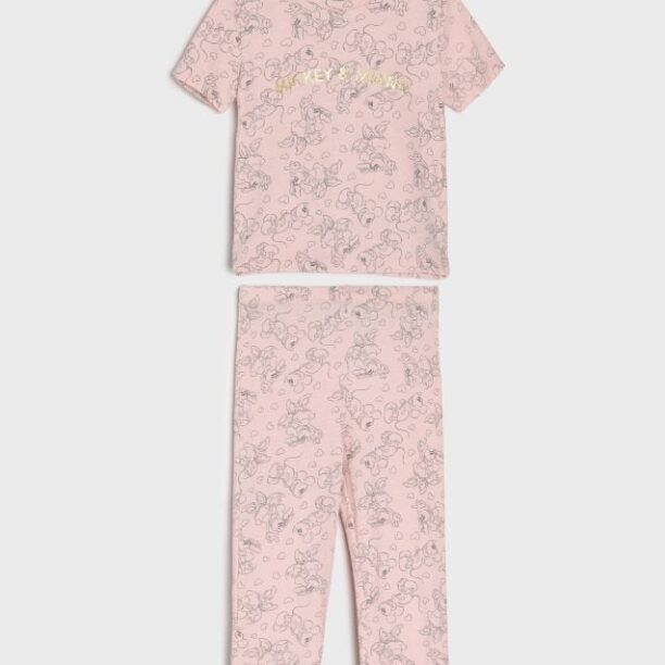 Pijama Mickey Mouse - roz-pastel