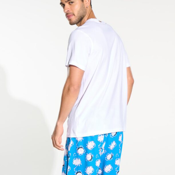 Cumpăra Pijama din bumbac Rick and Morty - crem