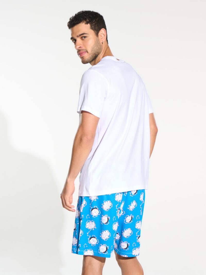 Cumpăra Pijama din bumbac Rick and Morty - crem