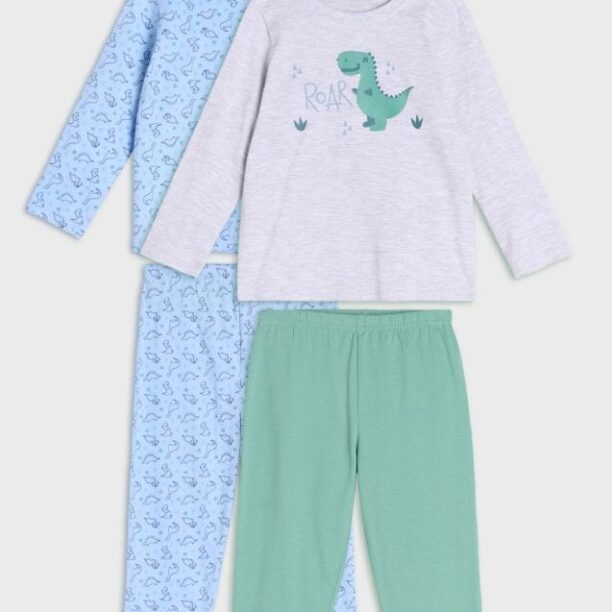 Pijama din două piese 2 pack - light blue