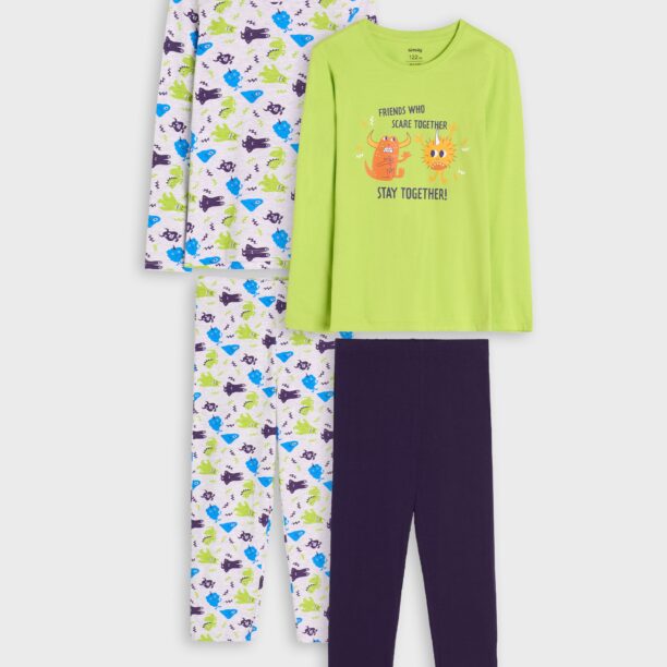 Cumpăra Pijama din două piese 2 pack - verde-aprins